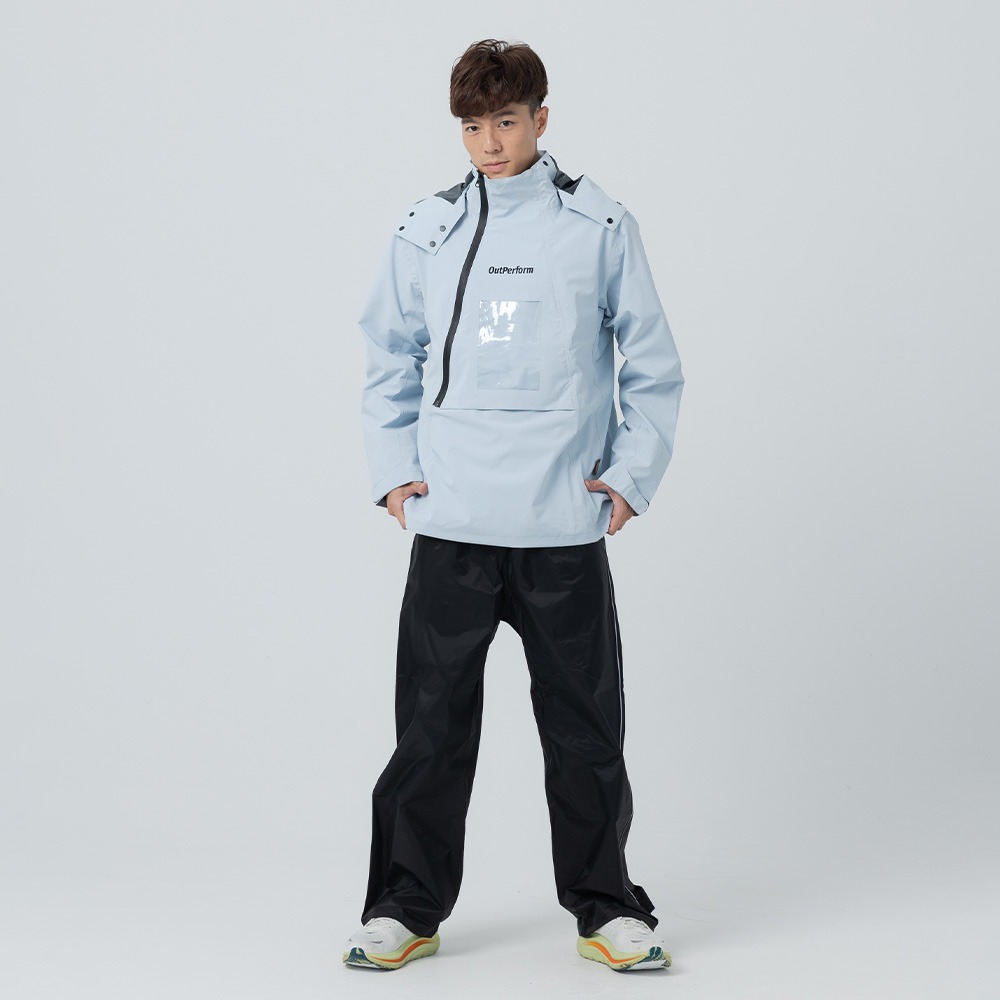 【奧德蒙直營】ACE半斜開雙拉練防水透氣兩件式雨衣-Outperform-細節圖8