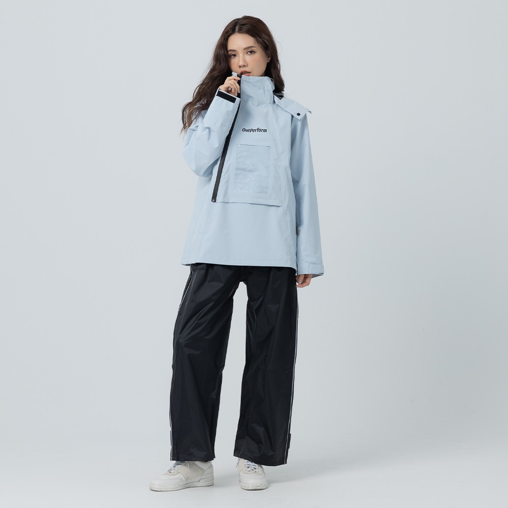【奧德蒙直營】ACE半斜開雙拉練防水透氣兩件式雨衣-Outperform-細節圖10