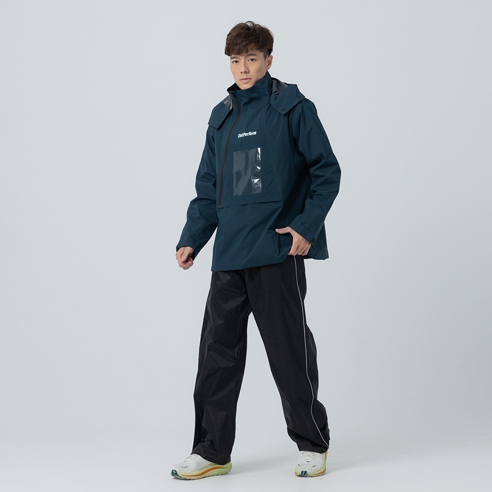 【奧德蒙直營】ACE半斜開雙拉練防水透氣兩件式雨衣-Outperform-細節圖3