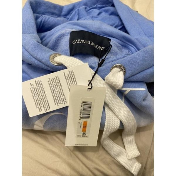 美國 Calvin Klein CK 短版渲染帽T size S-細節圖2