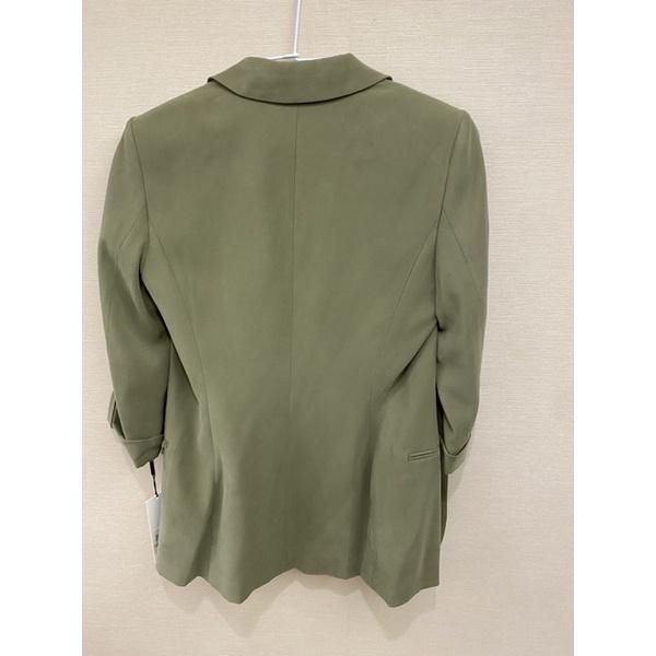 Calvin Klein - 軍綠色7分袖西裝外套-細節圖5