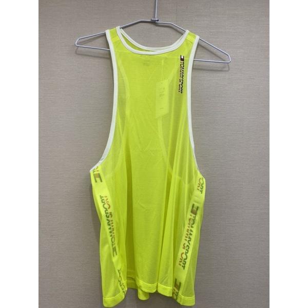 Tommy Sport 運動網眼背心 螢光黃 size S-細節圖3
