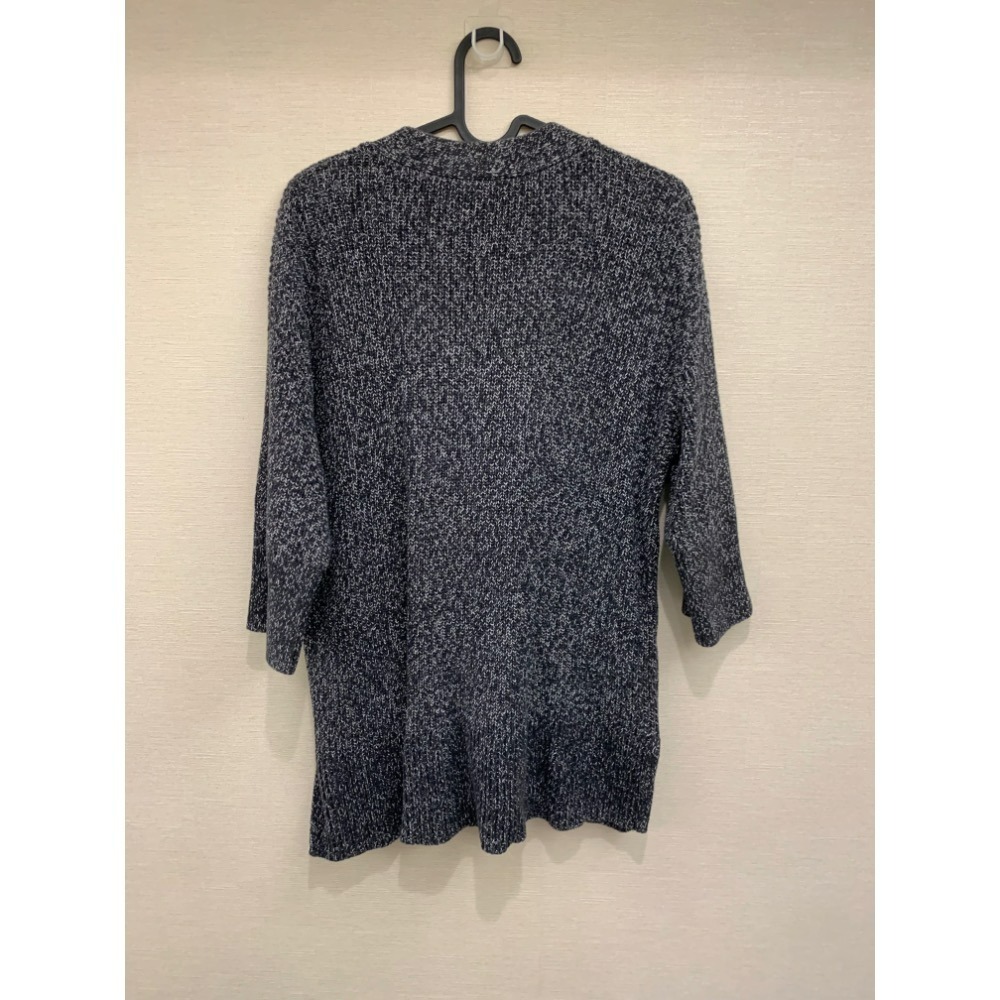 [半價出清 原400] <二手> GAP 五分袖寬版灰針織外套 size XS/S 160/84A-細節圖4