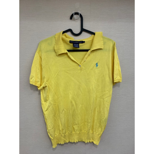 &lt;二手&gt; Polo Ralph Lauren Golf 短袖黃色針織polo衫 size L