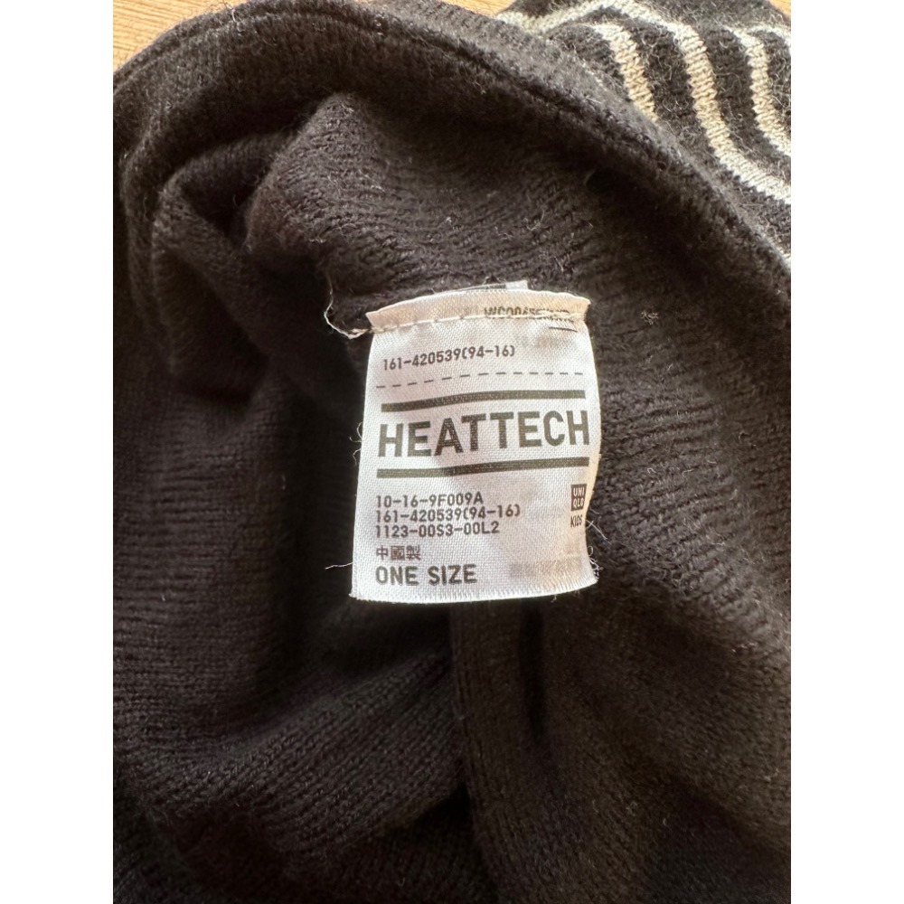 <二手> Uniqlo 童裝 HEATTECH 脖圍 毛帽 髮帶 三合一 size F-細節圖2