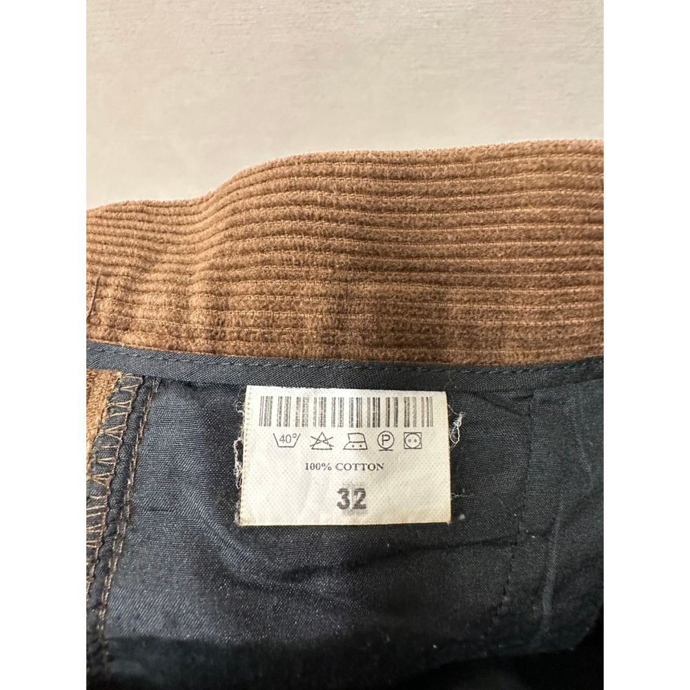 <二手> Armani Exchange AIX 男款 咖色燈芯絨長褲 size 32-細節圖4