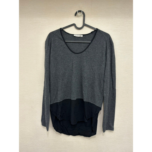 <二手> Zara 長袖灰黑上衣 size S