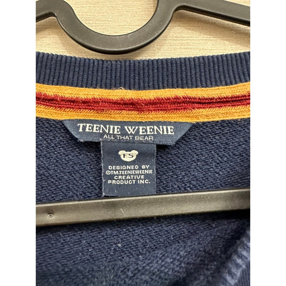 <二手> 韓國 Teenie Weenie 長袖藍色大學T size S-細節圖4