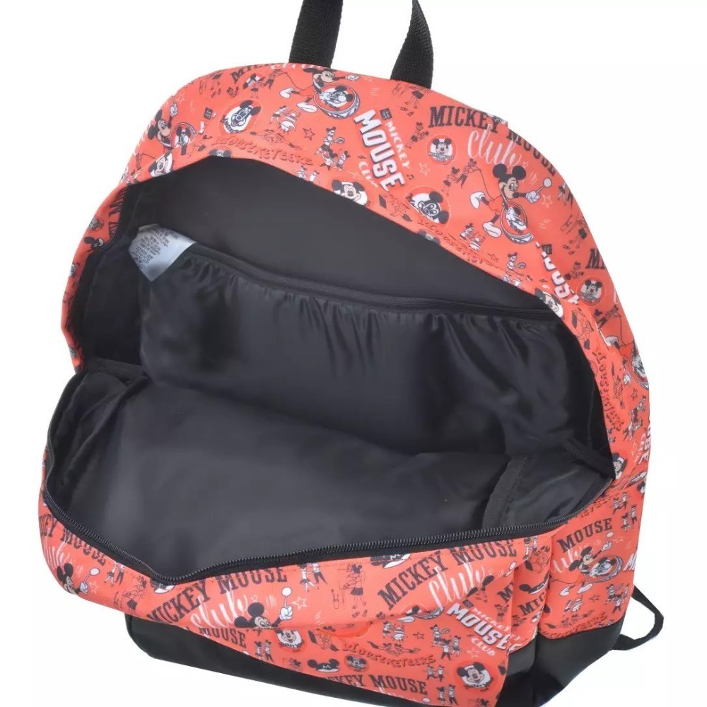 日本 Disney store 迪士尼 橘色滿版米奇後背包-細節圖6