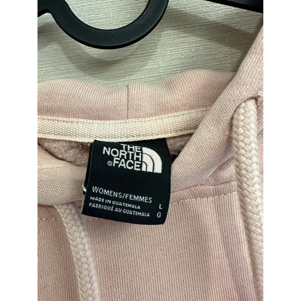 The North Face 粉紅色寬短版帽T size L-細節圖4