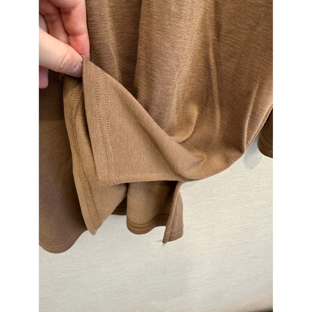 正韓 咖色長袖T恤 size F-細節圖3