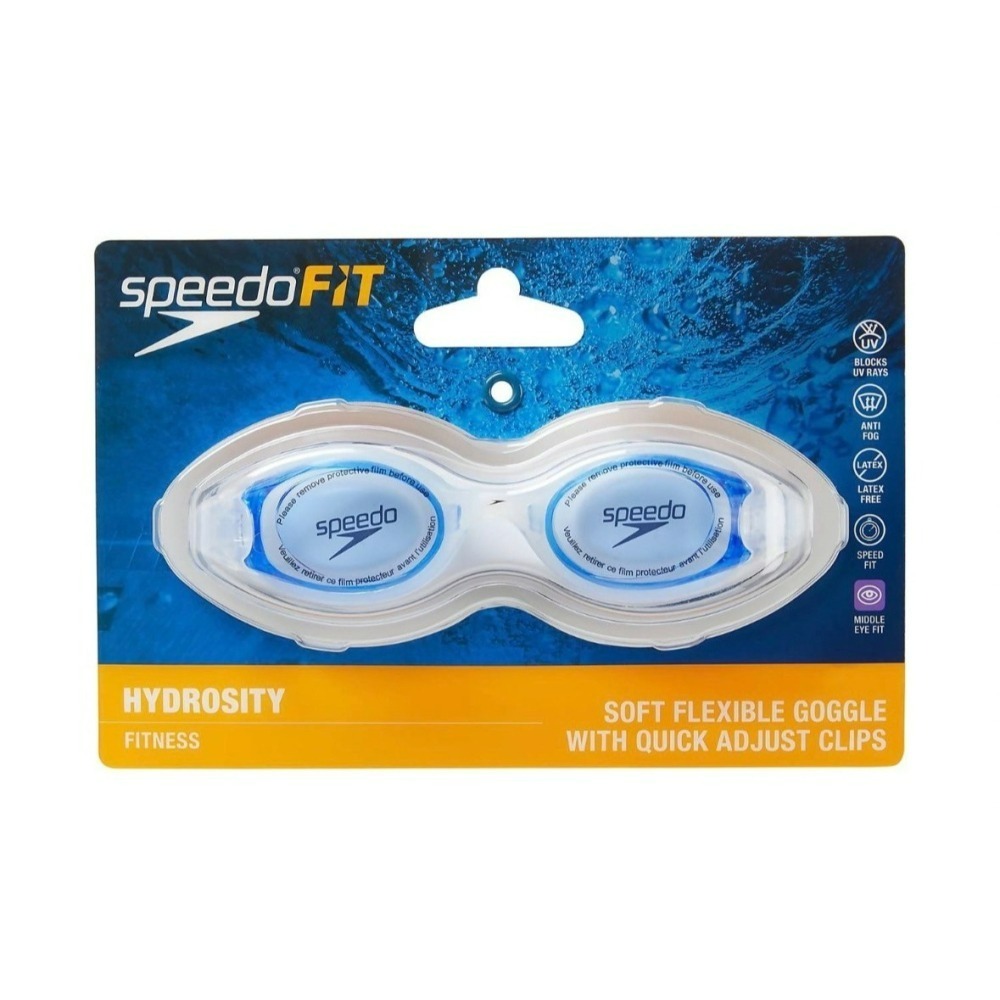 Speedo FIT 運動泳鏡 Hydrocity (Fitness) 藍-細節圖2
