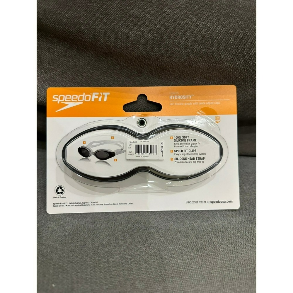 Speedo FIT 運動泳鏡 Hydrocity (Fitness) 藍-細節圖6