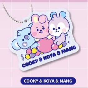 藏壽司限定 BT21 扭蛋 轉蛋 立體吊飾 壓克力吊飾 橡皮擦 TATA-細節圖3