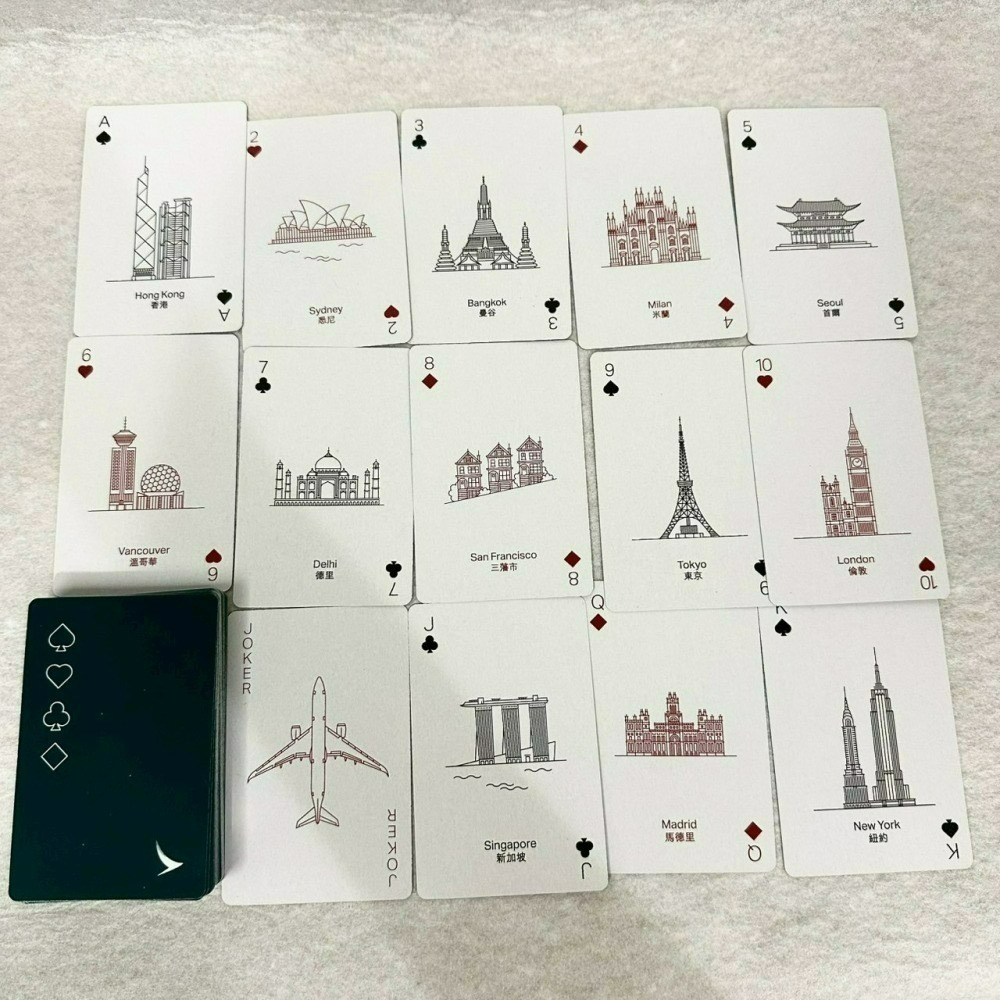 航空 撲克牌 中華航空 華航 長榮航空 EVA 星宇航空 Starlux 國泰航空 紙牌 遊戲牌 飛機-細節圖2