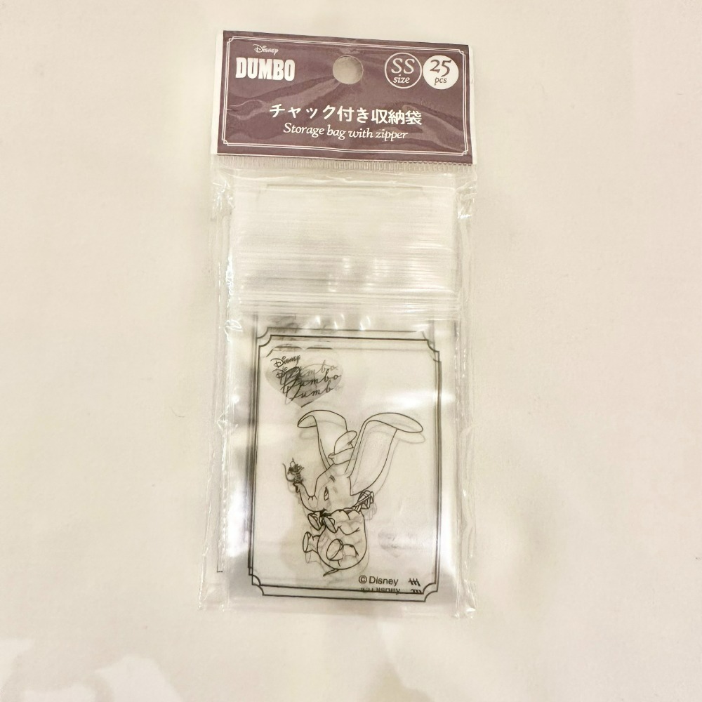 日本 Seria 百元商店 小飛象 Dumbo 貼紙 多功能夾 文件夾 零食夾 夾鏈袋 濕紙巾袋-規格圖9