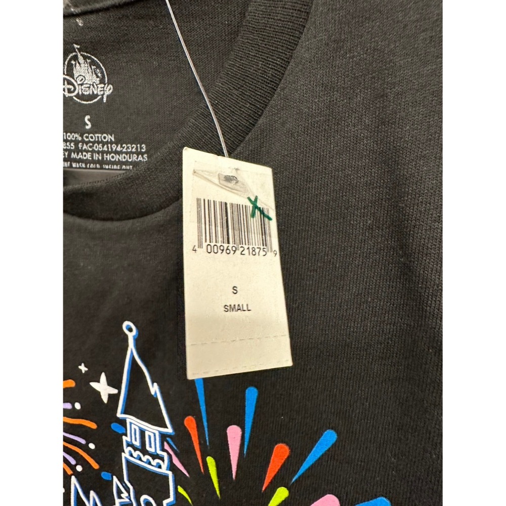 美國 Disney 迪士尼 短袖黑色2024迪士尼樂園T恤 size S-細節圖3