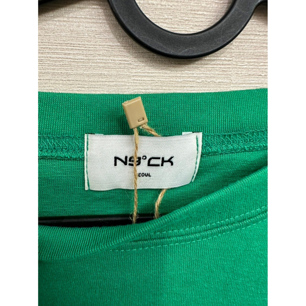 正韓 N9.CK 短袖綠色T恤  size F-細節圖3