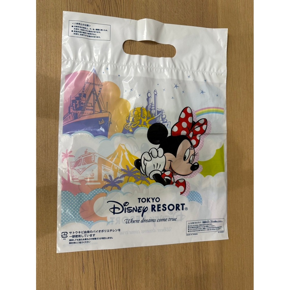 日本 東京迪士尼樂園 購物袋 塑膠袋 提袋 S/M-細節圖2