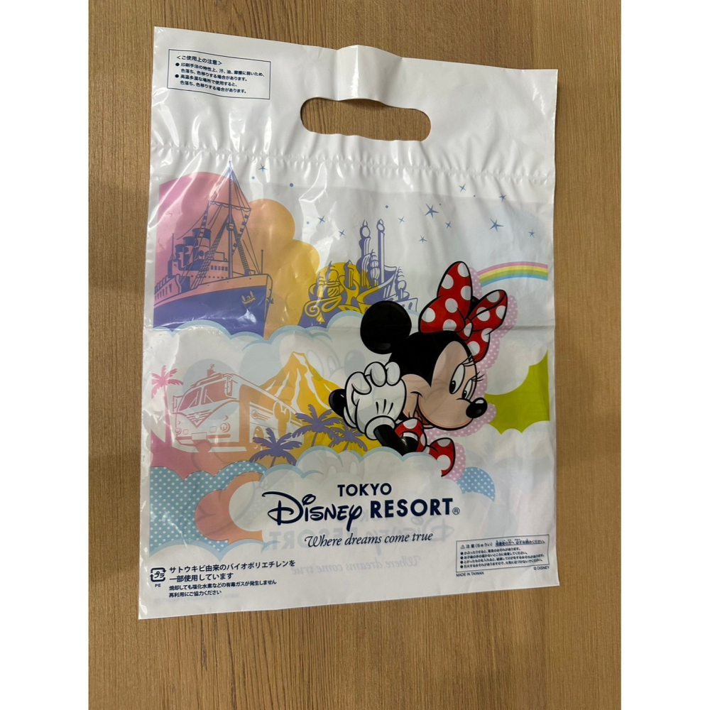 日本 東京迪士尼樂園 購物袋 塑膠袋 提袋 S/M-細節圖2