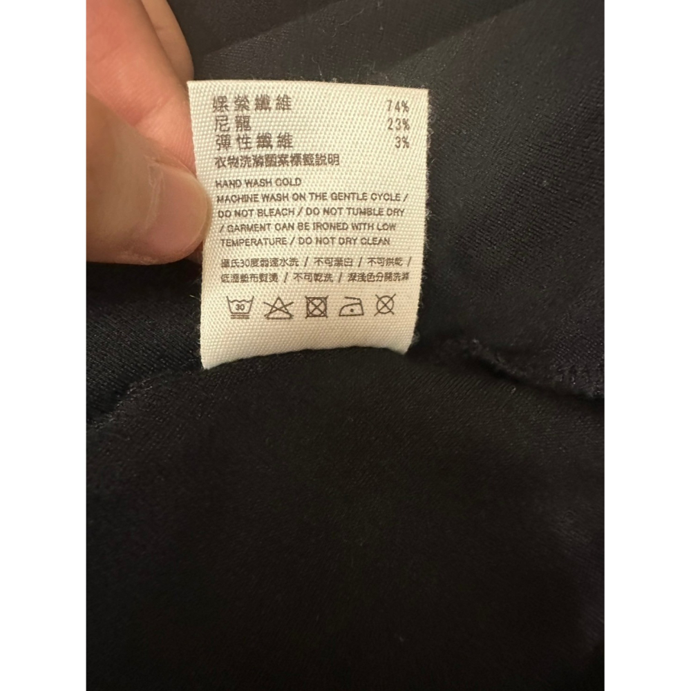 <二手> PAZZO 黑色一字領連身裙 size S-細節圖2