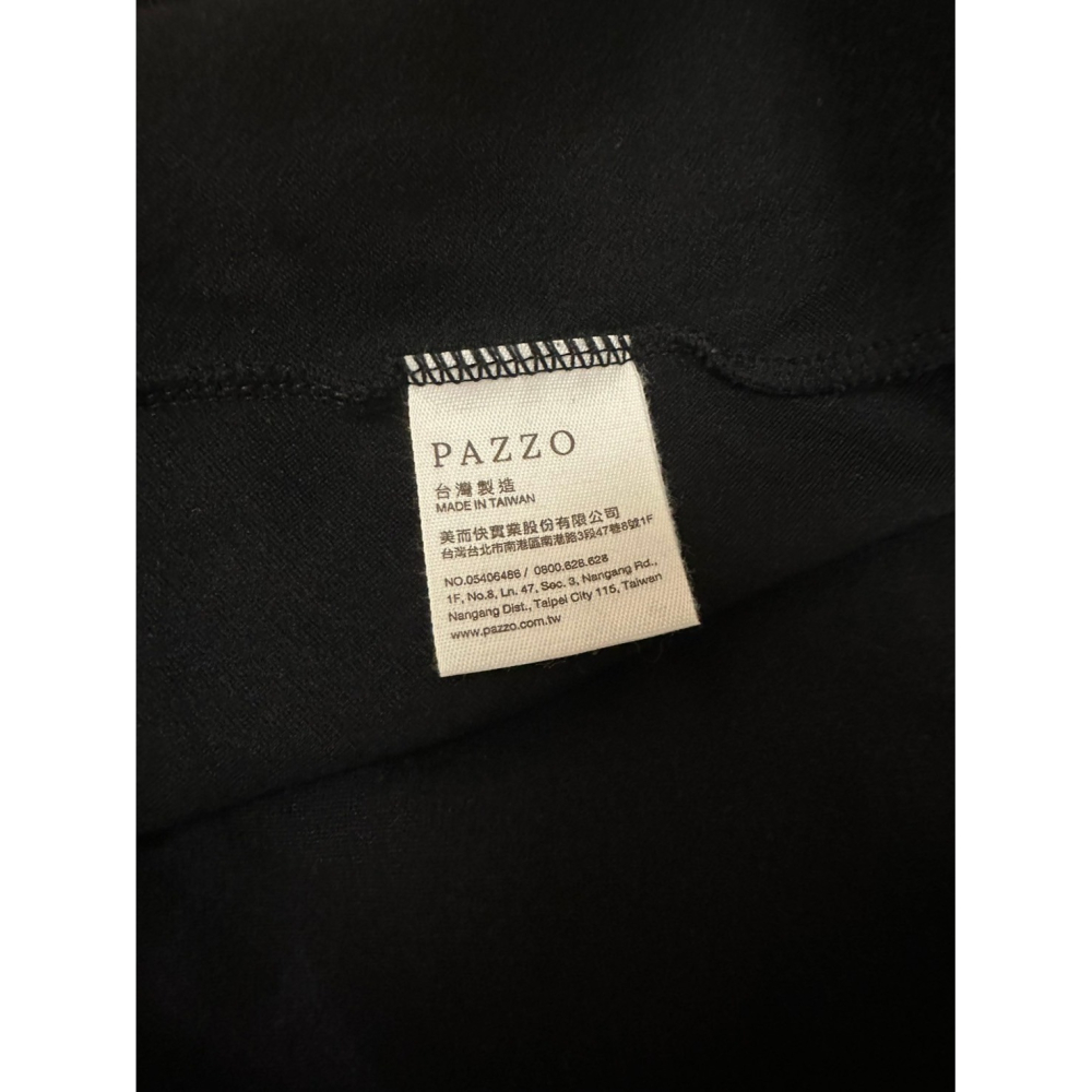 <二手> PAZZO 黑色一字領連身裙 size S-細節圖3