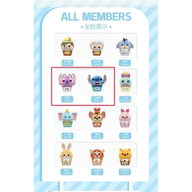 [史迪奇 安琪兒 一起賣] 迪士尼迷你豆 混合系列 公仔 盲盒 盲袋 MINI-細節圖5