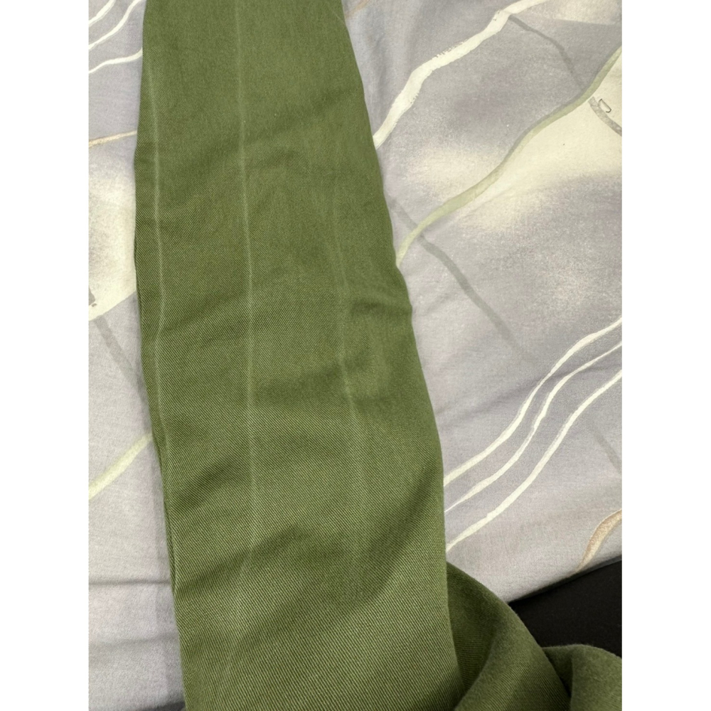 [微瑕] Tommy Hilfiger 長袖軍綠色牛仔連身裙 size XS-細節圖2