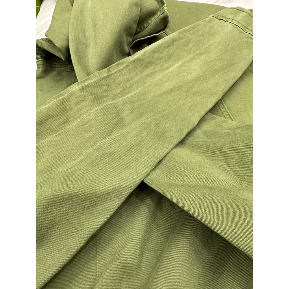 [微瑕] Tommy Hilfiger 長袖軍綠色牛仔連身裙 size XS-細節圖3