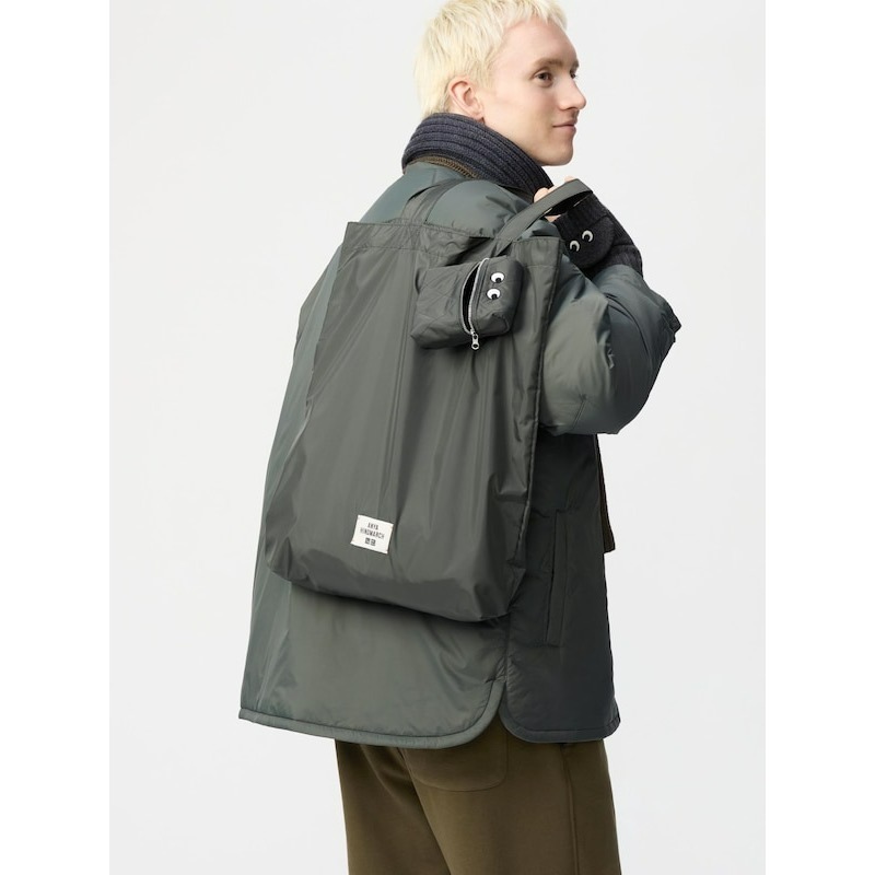 Uniqlo x Anya Hindmarch 聯名 可收納式托特包 摺疊購物包 476123 小眼睛-細節圖3