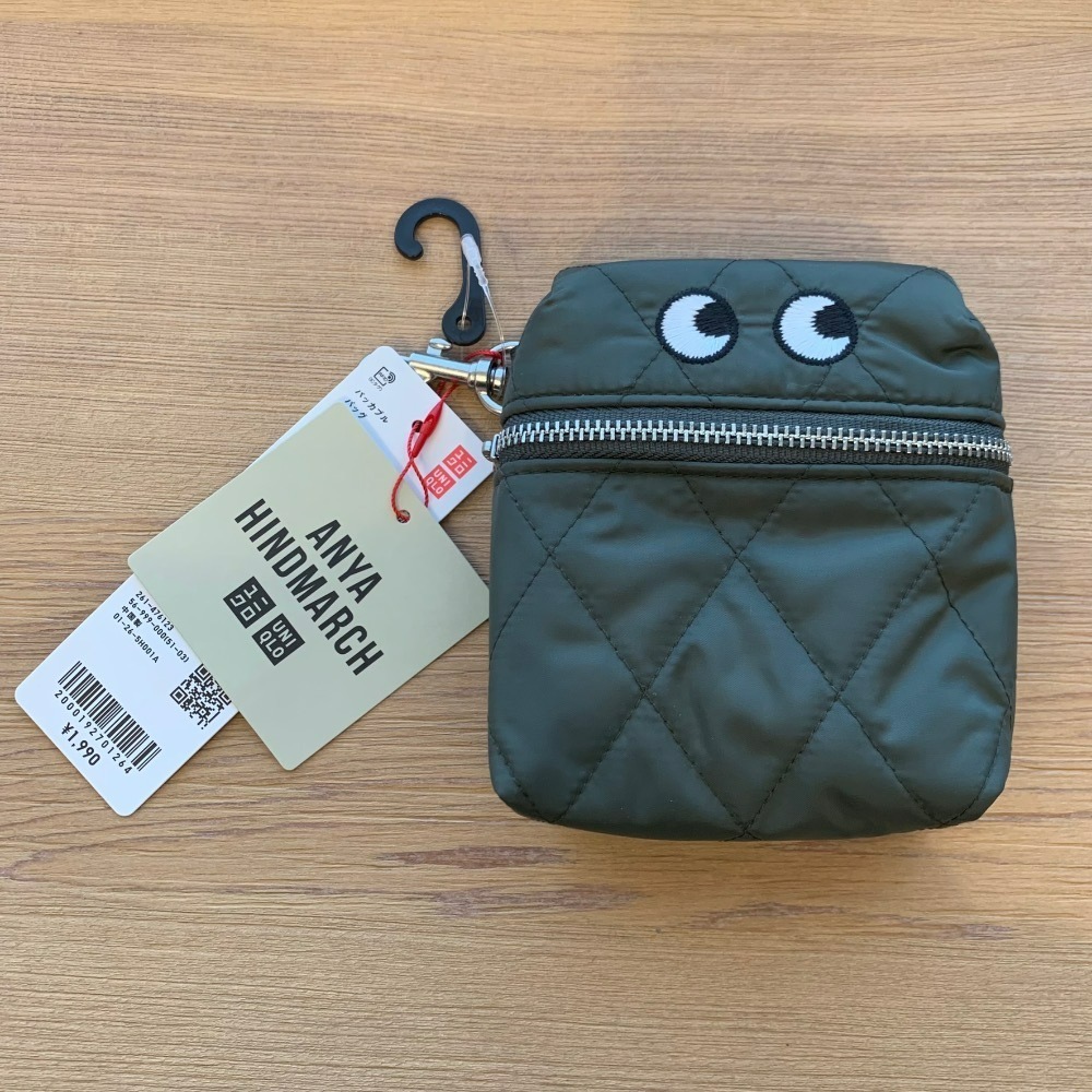 Uniqlo x Anya Hindmarch 聯名 可收納式托特包 摺疊購物包 476123 小眼睛-細節圖7