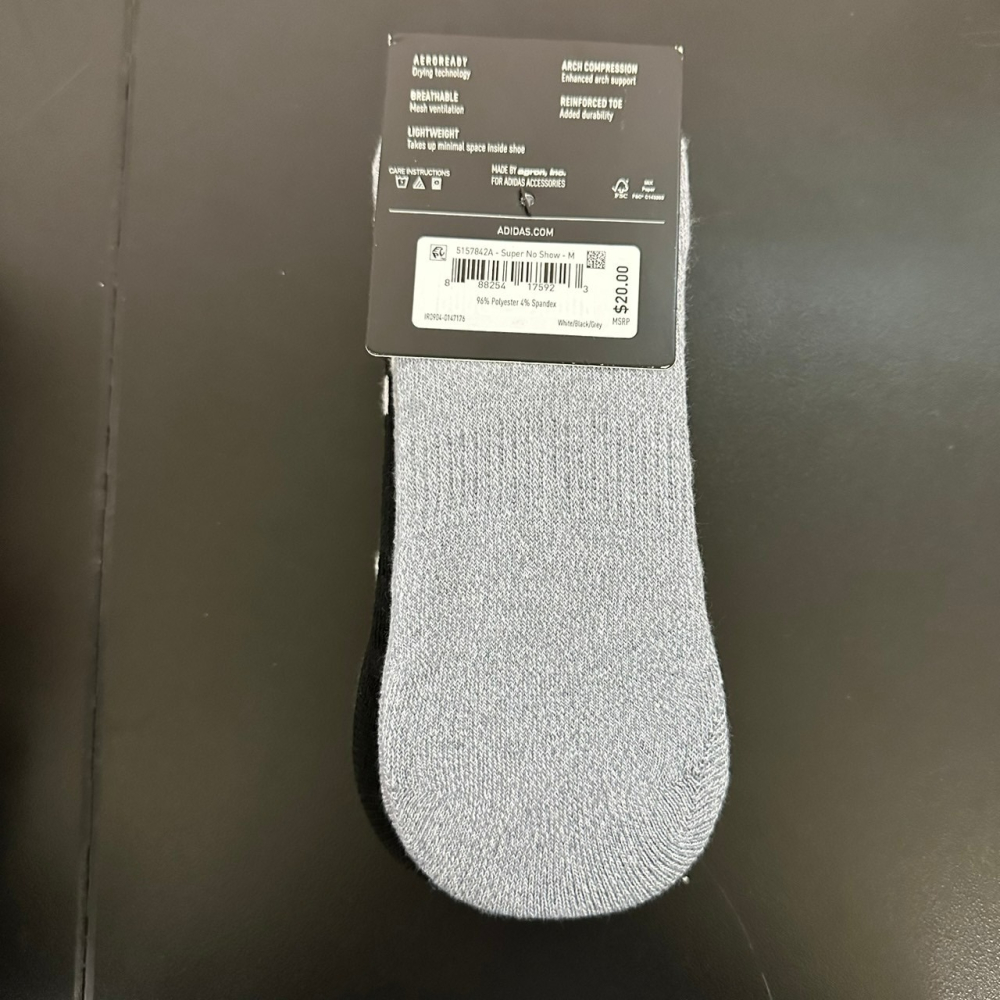 美國 adidas 女 6雙組 運動襪 短襪 隱形襪 size 5-10-細節圖3