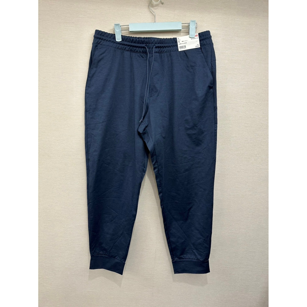 Uniqlo 男款 藍色 特級彈性Active束口褲 size XL 433054-細節圖3