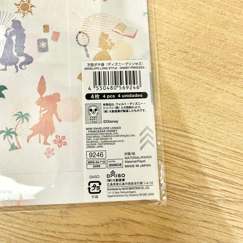 日本大創 Daiso 迪士尼 三麗鷗 伊予和紙 紅包袋 信封袋 禮金袋 米奇 米妮 公主 奇奇蒂蒂 維尼 大耳狗-細節圖4