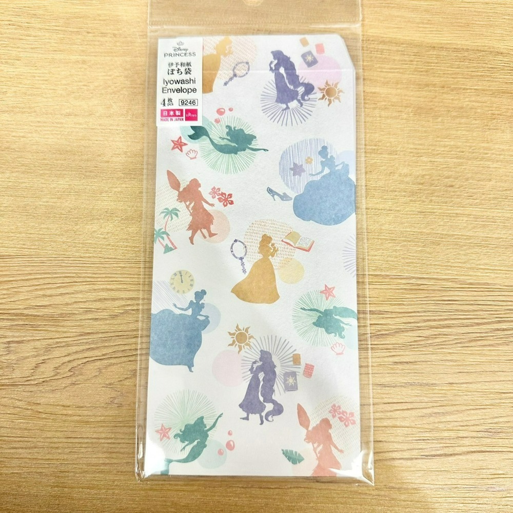 日本大創 Daiso 迪士尼 三麗鷗 伊予和紙 紅包袋 信封袋 禮金袋 米奇 米妮 公主 奇奇蒂蒂 維尼 大耳狗-規格圖11