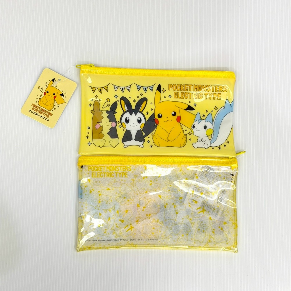 [6/20 新增款式] 日本 寶可夢 Pokemon 皮卡丘 透明收納袋 拉鍊袋 小物收納 資料收納 文具收納 長尾夾-規格圖8