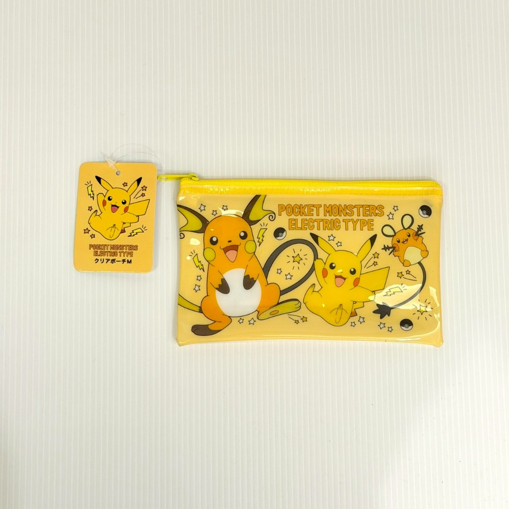 [6/20 新增款式] 日本 寶可夢 Pokemon 皮卡丘 透明收納袋 拉鍊袋 小物收納 資料收納 文具收納 長尾夾-規格圖8