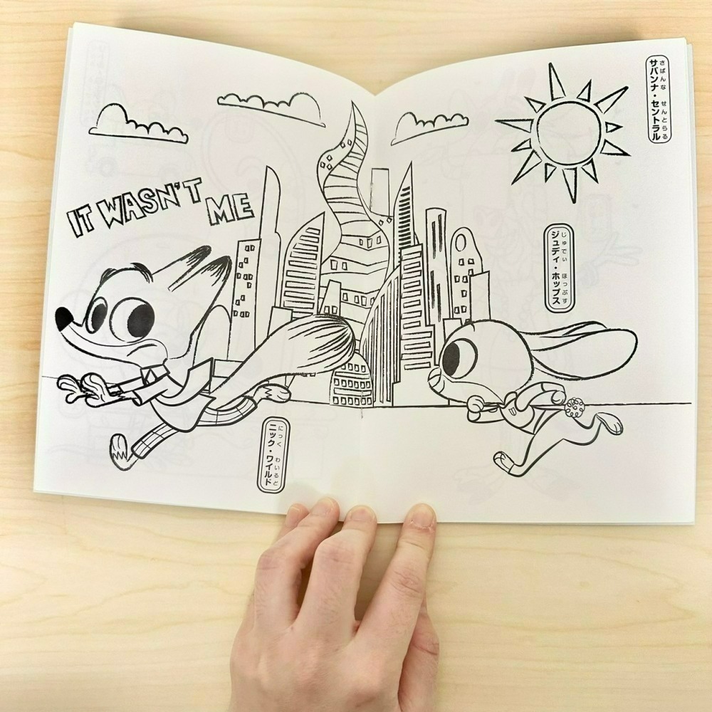 日本大創 Daiso 迪士尼 三麗鷗 寶可夢 恐龍 瑪利歐 A5 著色本 塗色本 繪畫本 畫畫本 公主 玩總 動物方程式-細節圖2