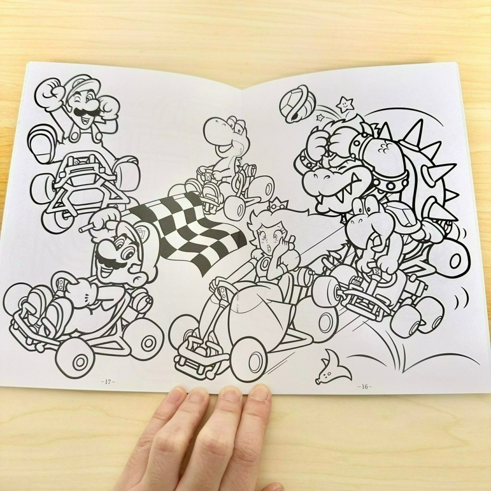 日本大創 Daiso 迪士尼 三麗鷗 寶可夢 恐龍 瑪利歐 A5 著色本 塗色本 繪畫本 畫畫本 公主 玩總 動物方程式-細節圖5