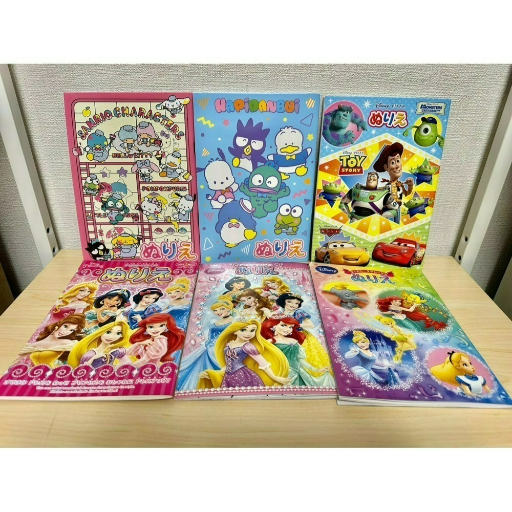 日本大創 Daiso 迪士尼 三麗鷗 寶可夢 恐龍 瑪利歐 A5 著色本 塗色本 繪畫本 畫畫本 公主 玩總 動物方程式-細節圖7