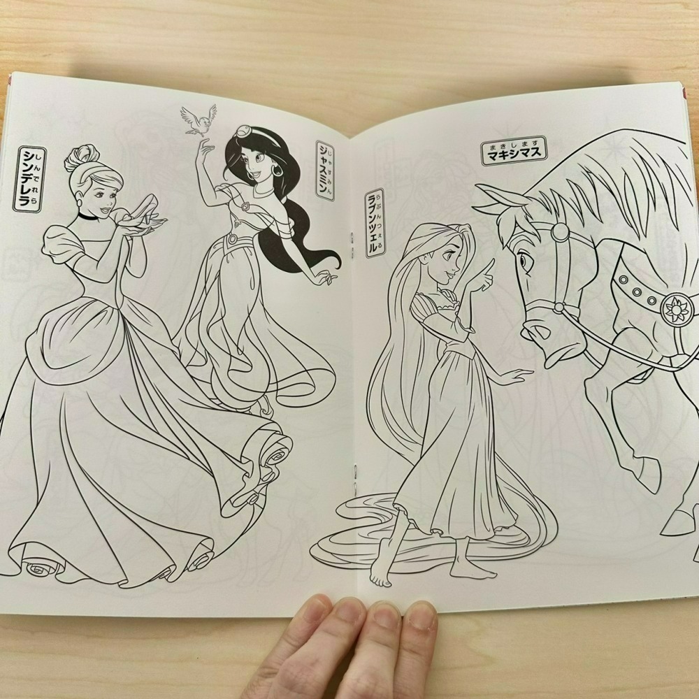 日本大創 Daiso 迪士尼 三麗鷗 寶可夢 恐龍 瑪利歐 A5 著色本 塗色本 繪畫本 畫畫本 公主 玩總 動物方程式-細節圖11