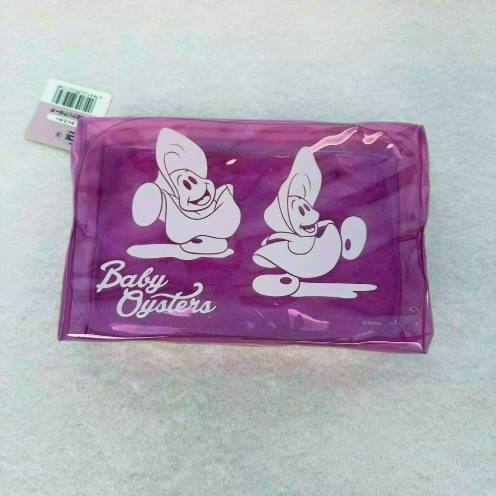 日本 Seria 百元商店 迪士尼 牡蠣寶寶 小物收納 透明收納包 拉鍊袋 小方巾 水杯 水瓶 貼紙 磁鐵 夾子 資料夾-規格圖11