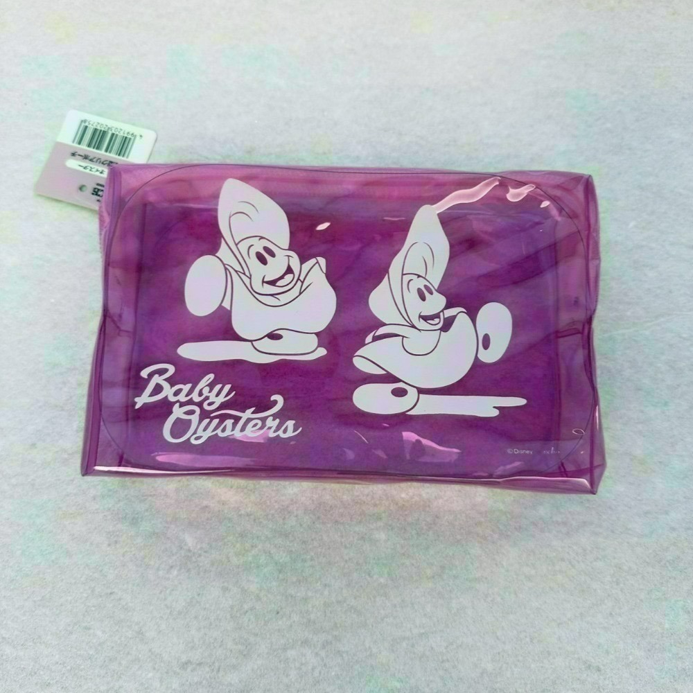 日本 Seria 百元商店 迪士尼 牡蠣寶寶 小物收納 透明收納包 拉鍊袋 小方巾 水杯 水瓶 貼紙 磁鐵 夾子 資料夾-規格圖11