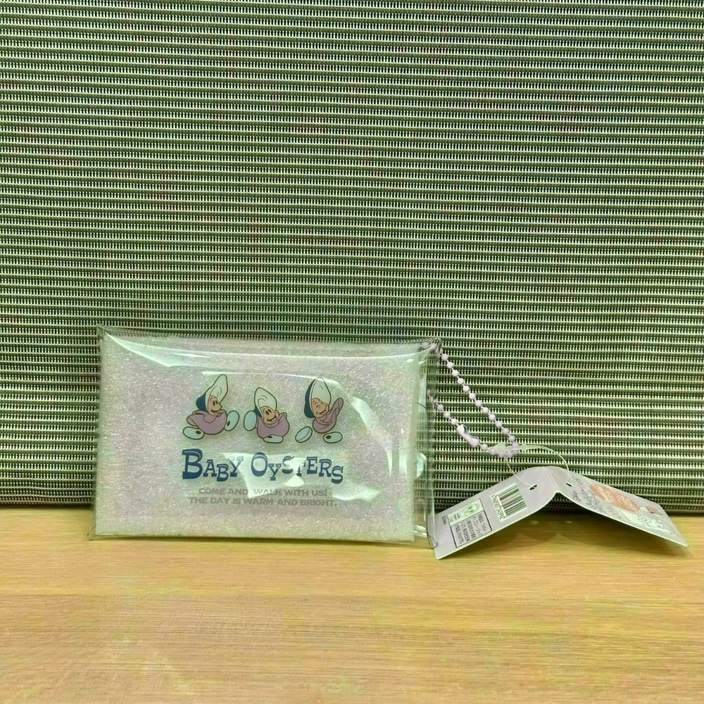 日本 Seria 百元商店 迪士尼 牡蠣寶寶 小物收納 透明收納包 拉鍊袋 小方巾 水杯 水瓶 貼紙 磁鐵 夾子 資料夾-規格圖11
