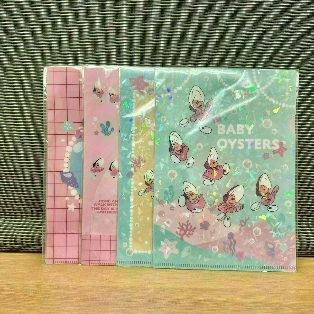 日本 Seria 百元商店 迪士尼 牡蠣寶寶 小物收納 透明收納包 拉鍊袋 小方巾 水杯 水瓶 貼紙 磁鐵 夾子 資料夾-規格圖11