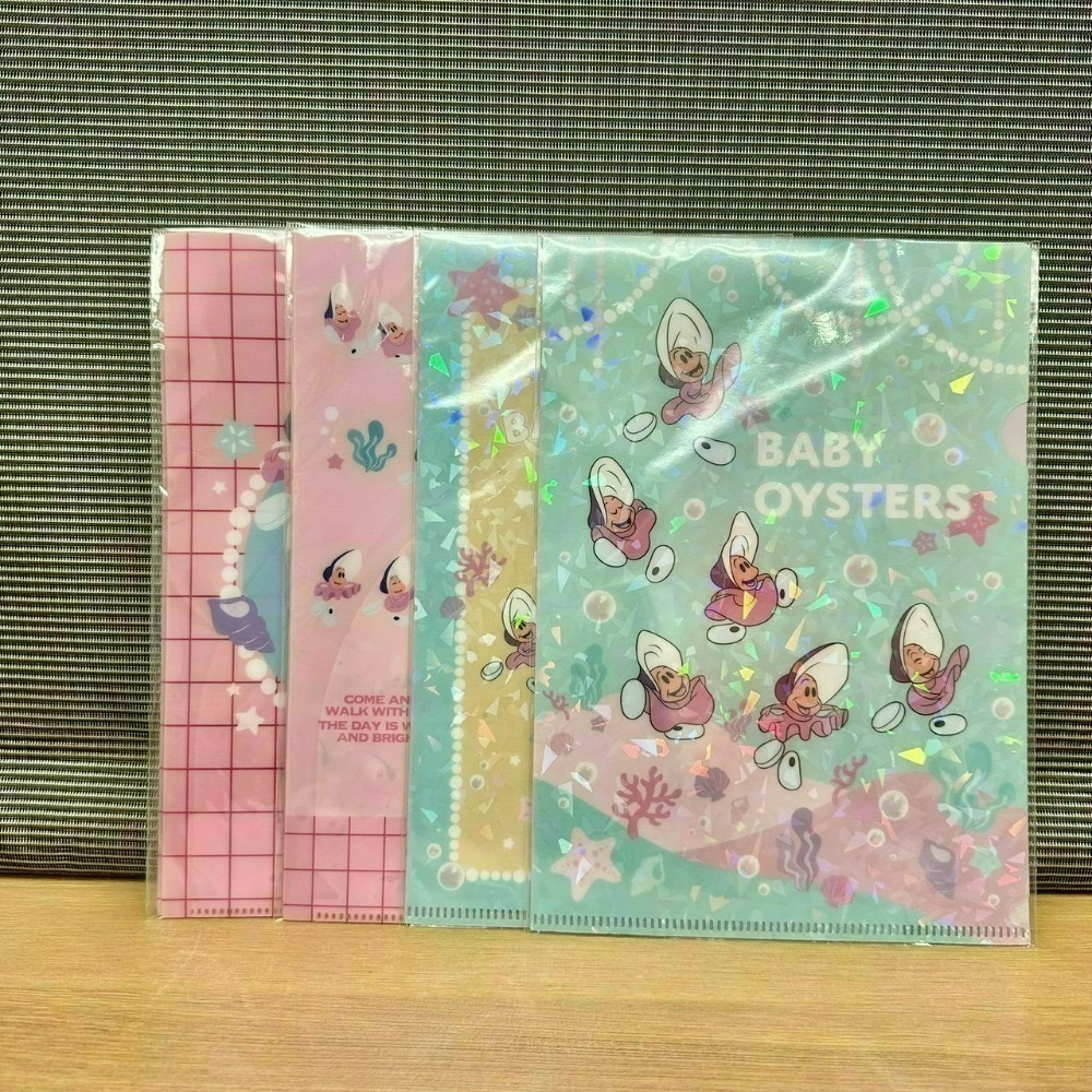 日本 Seria 百元商店 迪士尼 牡蠣寶寶 小物收納 透明收納包 拉鍊袋 小方巾 水杯 水瓶 貼紙 磁鐵 夾子 資料夾-規格圖11