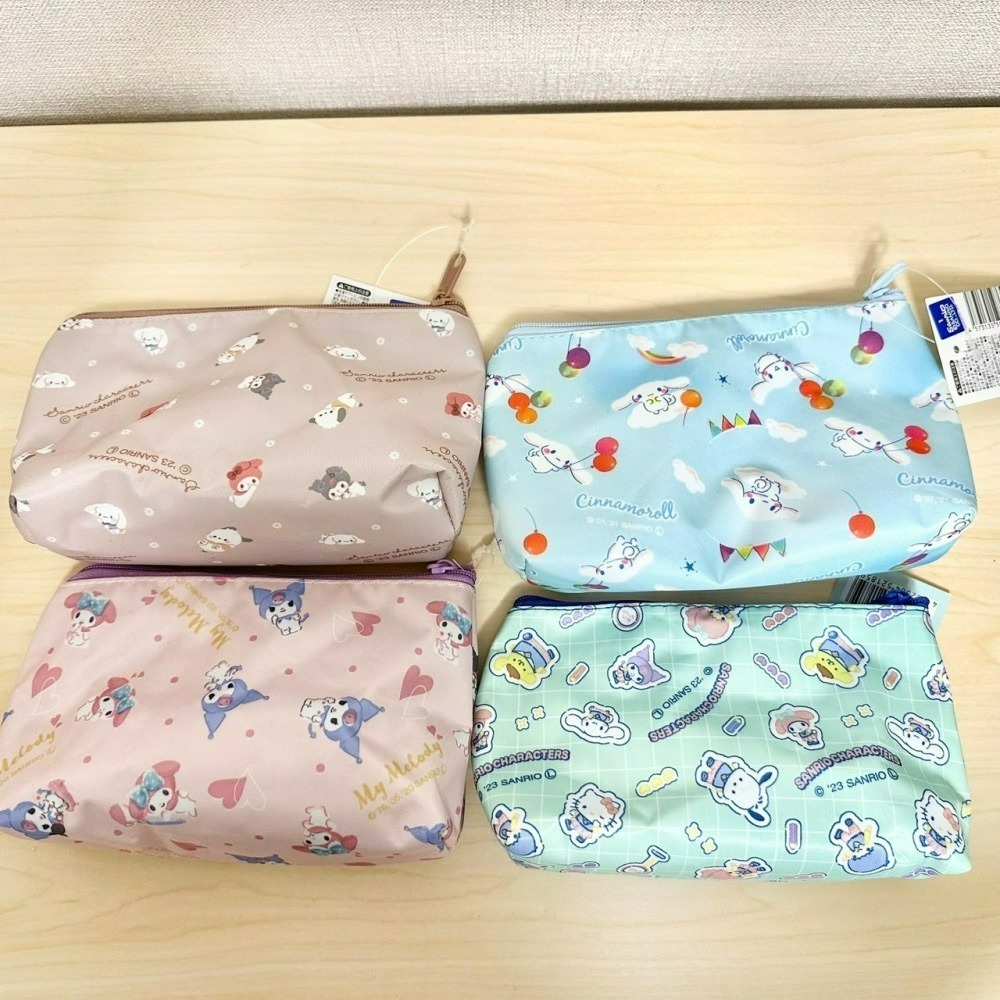 日本大創 Daiso 三麗鷗 Sanrio 化妝包 拉鍊包 拉鍊袋 收納包 防水包-細節圖2