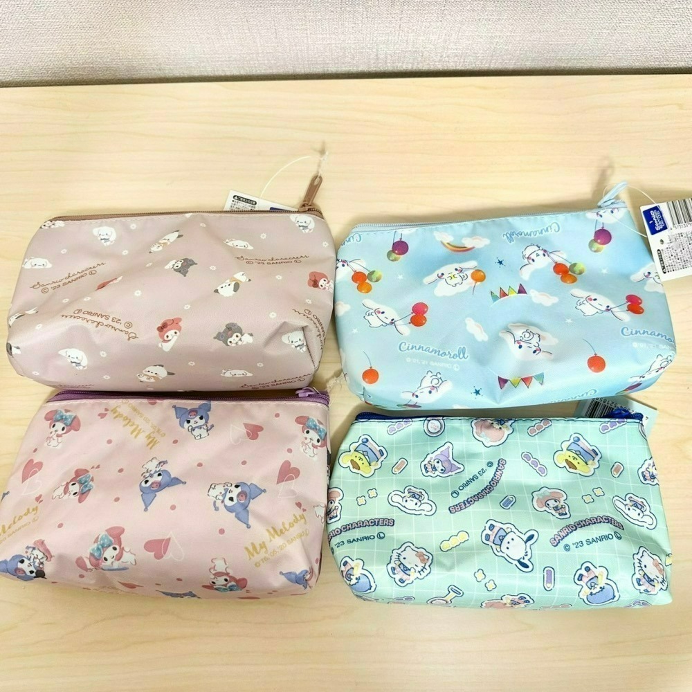 日本大創 Daiso 三麗鷗 Sanrio 化妝包 拉鍊包 拉鍊袋 收納包 防水包-細節圖2