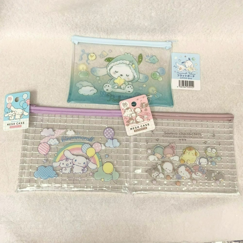 日本百元商店 Daiso 大創 Seria 三麗鷗 Sanrio 萬用拉鍊袋 透明筆袋 小物收納 大耳狗 帕恰狗 酷洛米-細節圖5