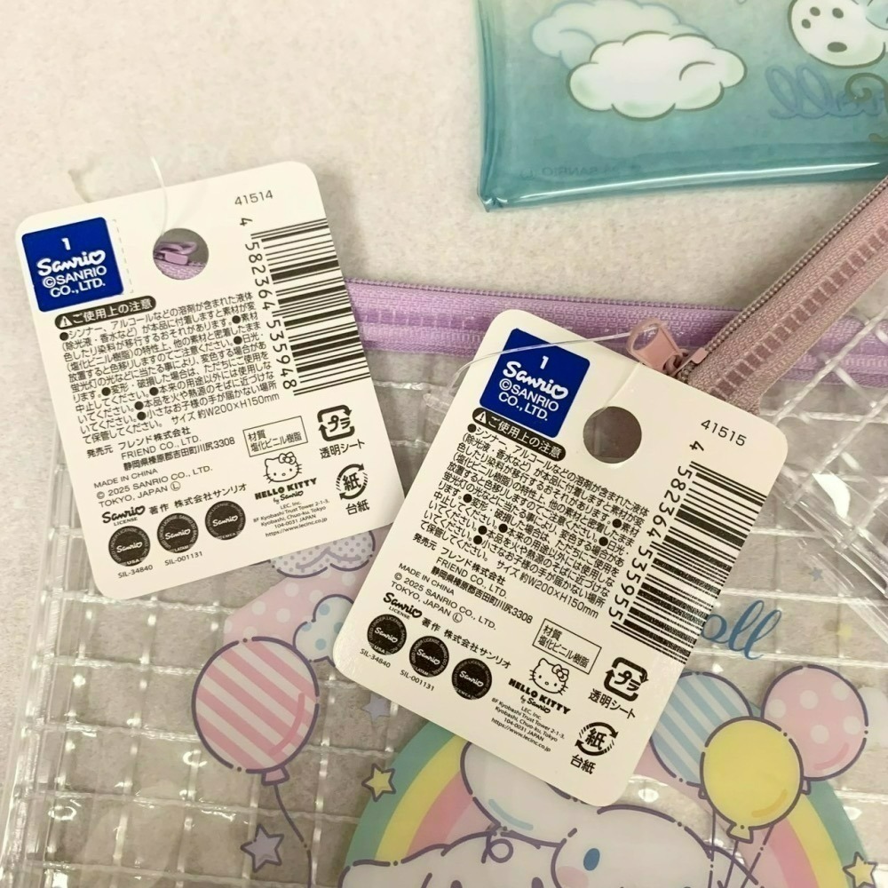 日本百元商店 Daiso 大創 Seria 三麗鷗 Sanrio 萬用拉鍊袋 透明筆袋 小物收納 大耳狗 帕恰狗 酷洛米-細節圖4